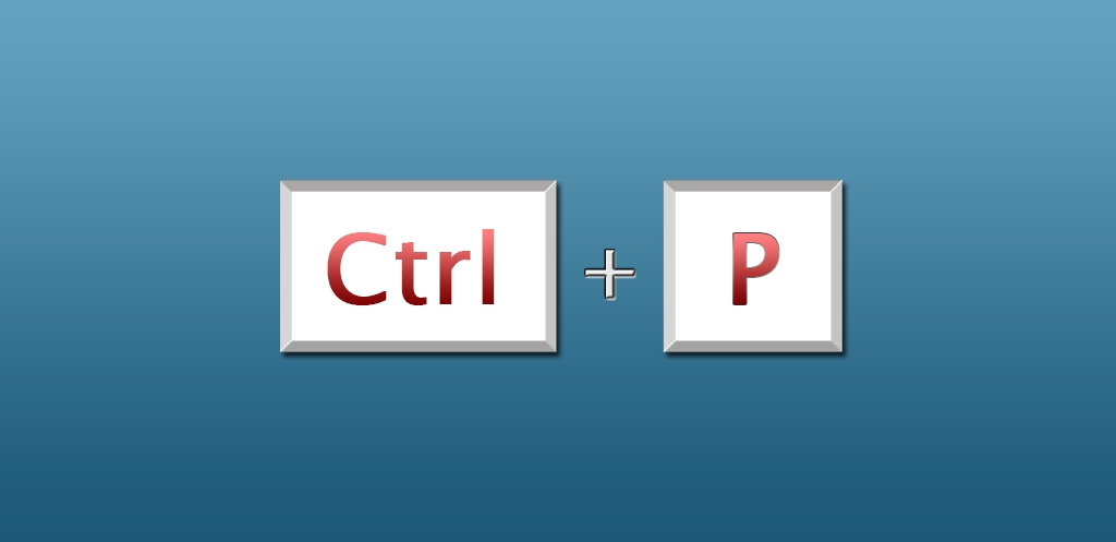 How to Enable Ctrl P?