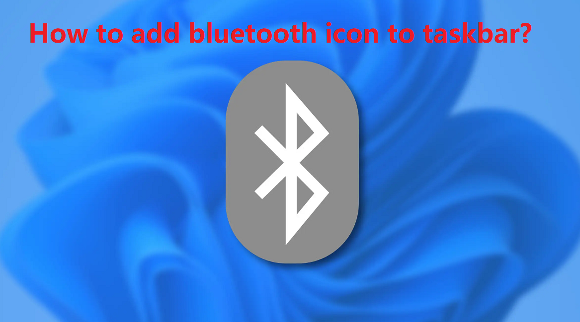 How to add bluetooth icon to taskbar?