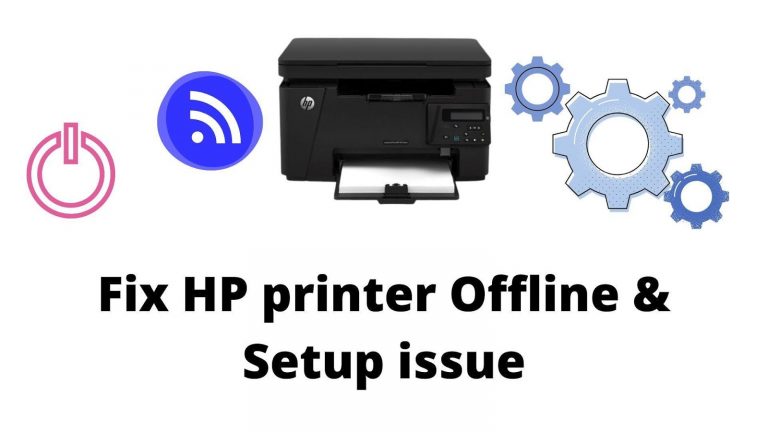 how to fix an offline printer hp
