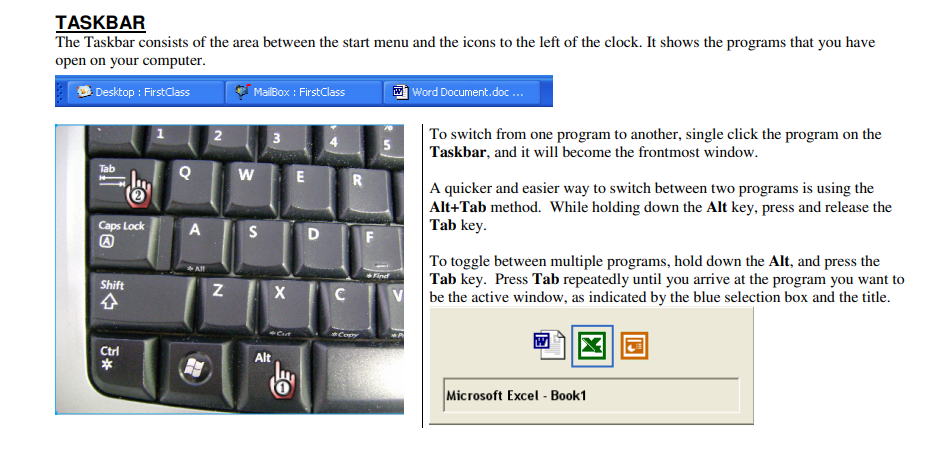 task bar image