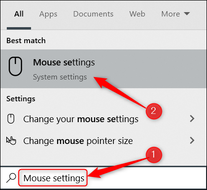 mouse setting image