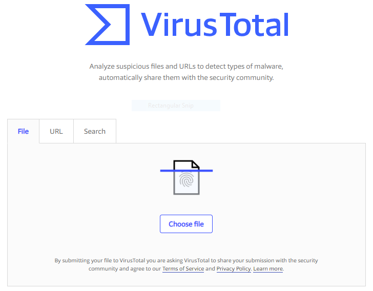 Virus Total Online Virus Scanner
