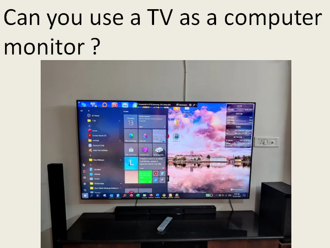 can you use a tv as a computer monitor