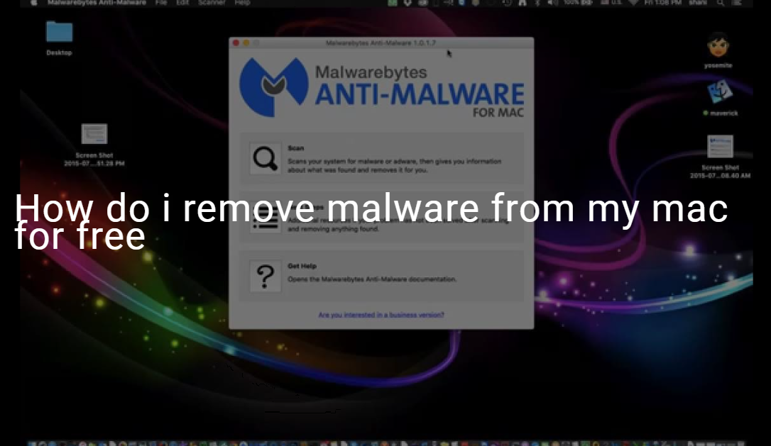 How do i remove malware from my mac for free