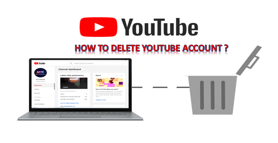 how to delete youtube account