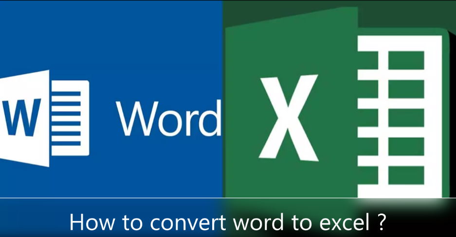 How to convert word to excel ?