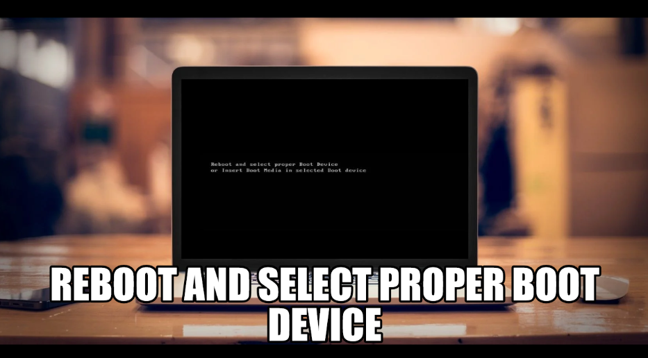 reboot and select proper boot device