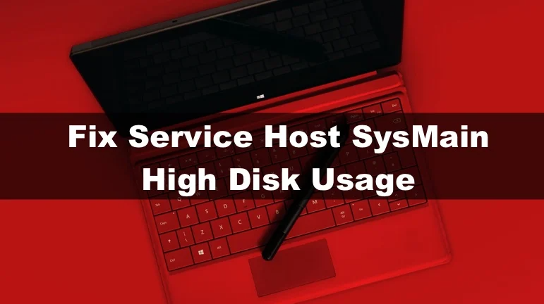 Service Host SysMain high disk