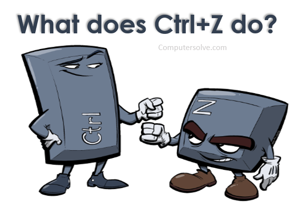 What does ctrl+z do