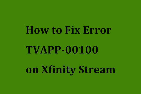 Error TVAPP-00100