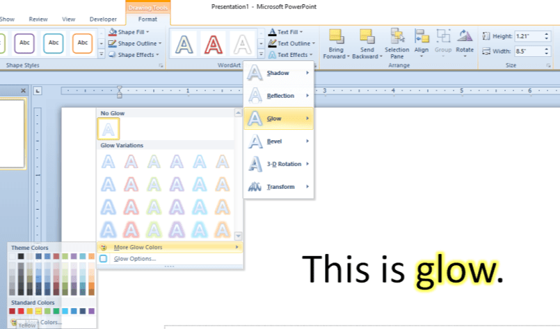 highlight-in-PowerPoint-using-glow-effect