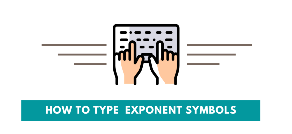 how to type exponents