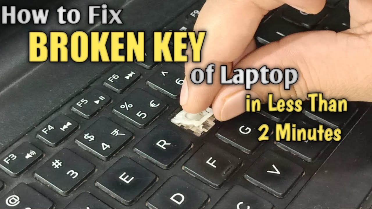 How to fix keyboard keys on laptop?