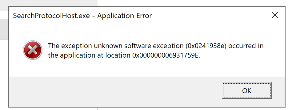 searchprotocolhost-exe-application-error