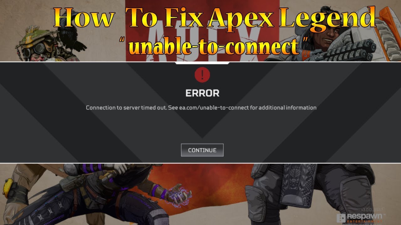 Apex Unable to Connect to ea Servers PC