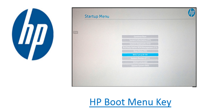 HP Boot Menu Key