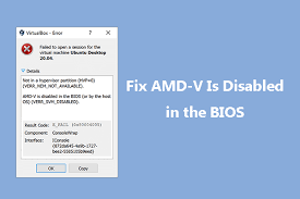 AMD V is Disabled in the Bios