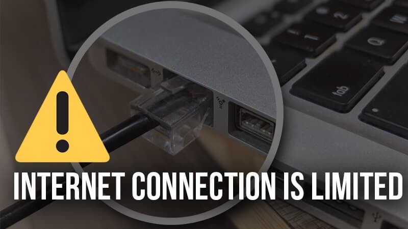 Limited internet connection