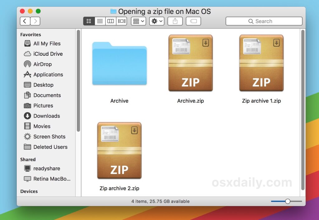 Macos zip file image