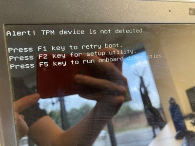 TMP Device Not Detected