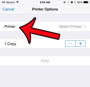 how to print from an iphone