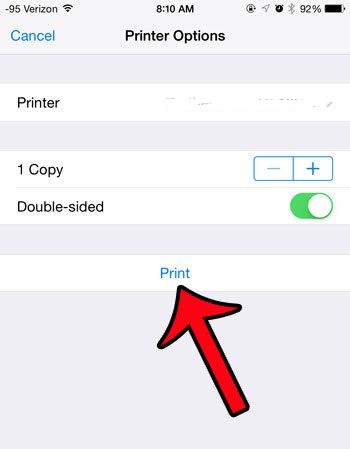 how to print from an iphone