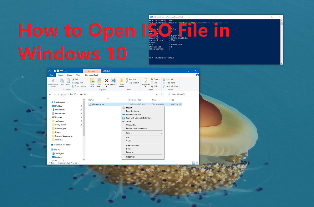 How to Open ISO File in Windows 10