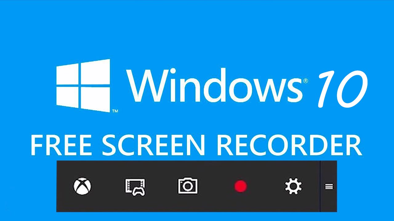 how to screen record on windows 10