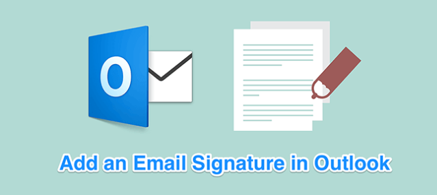 add signature in outlook