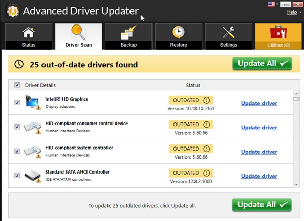 advance driver update