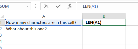 len formula cell image