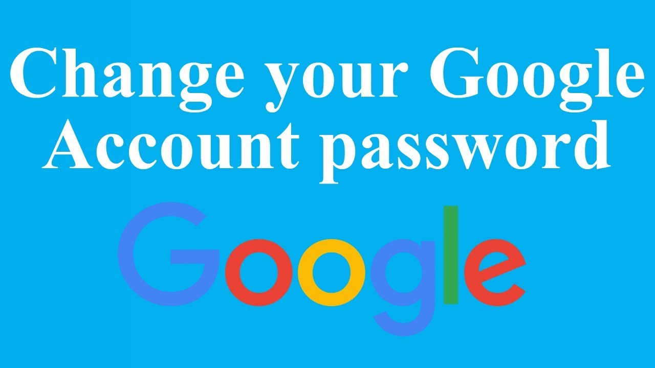 how do i change my google password
