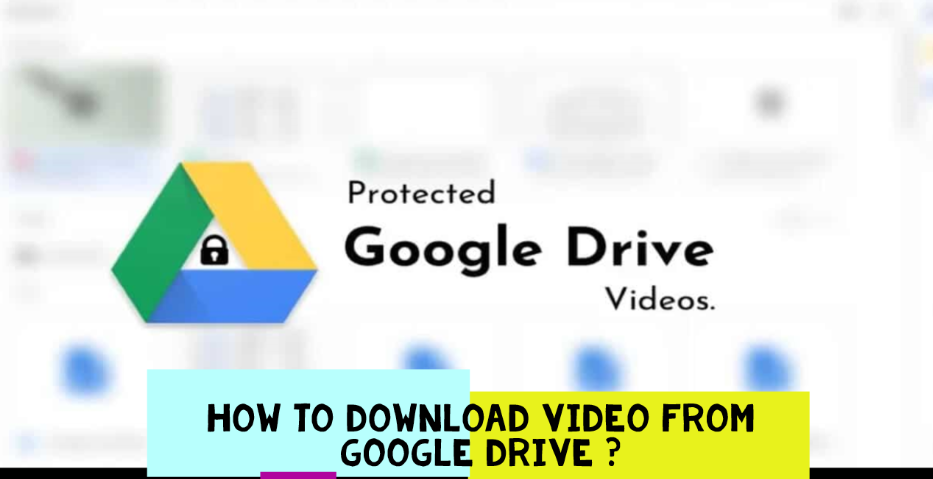 how to download video from google drive