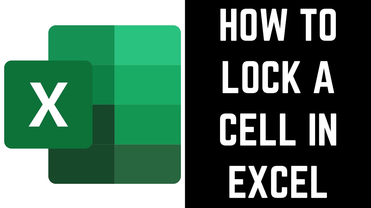 How to lock a cell in excel ?
