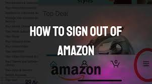 How to sign out of amazon app?