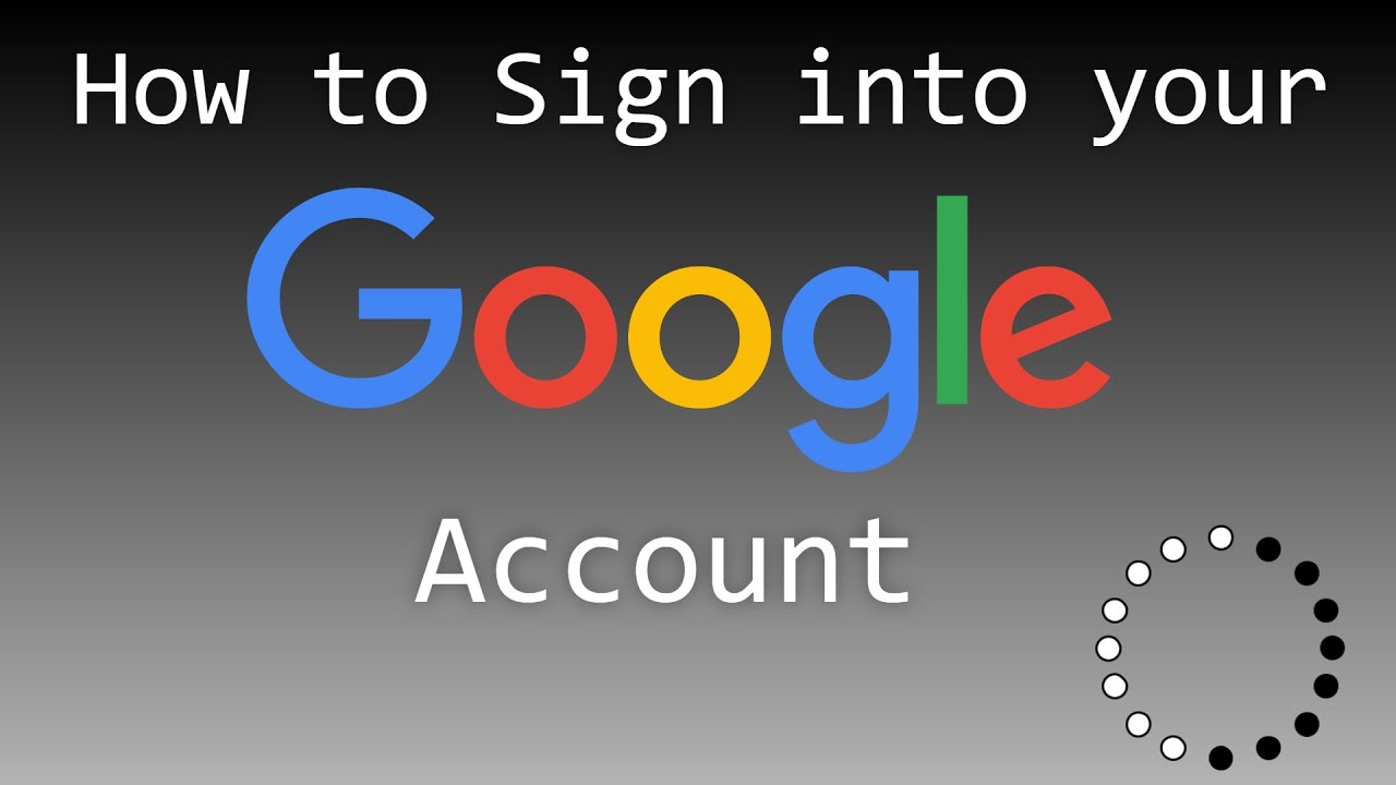 How to sign in google account?