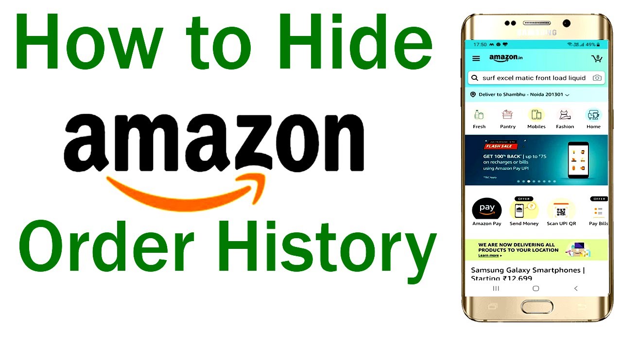 How to Hide Orders on Amazon App?