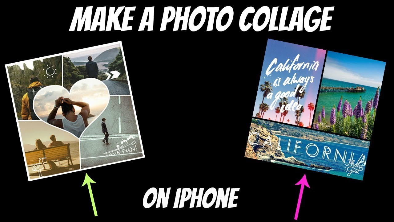 How to make a photo collage on iphone without app?