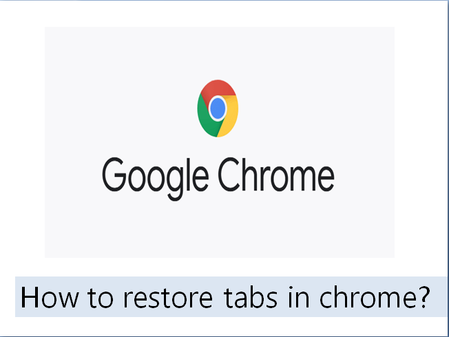 how to restore tabs in chrome