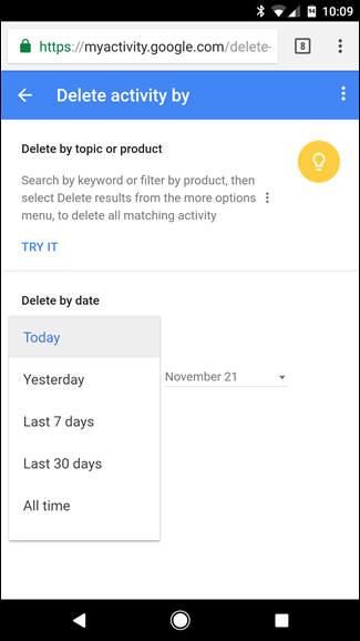 How-to-delete-google-search-history-on-android-device