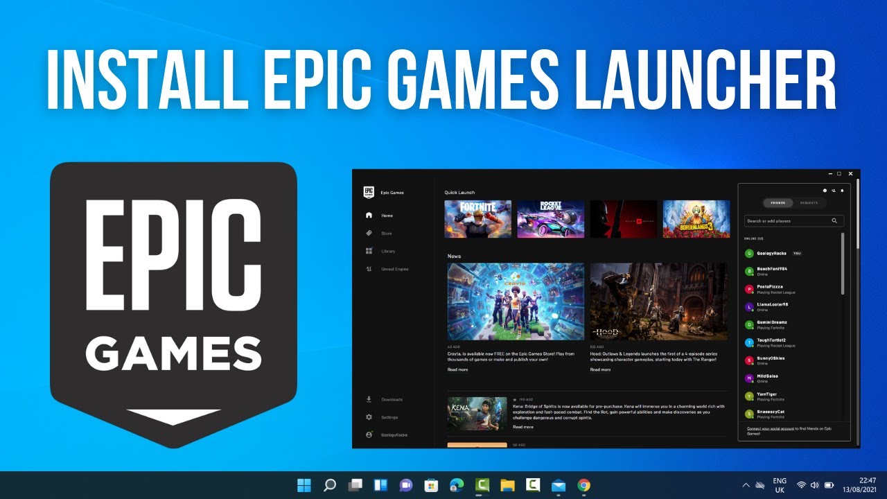 epic games launcher download fix