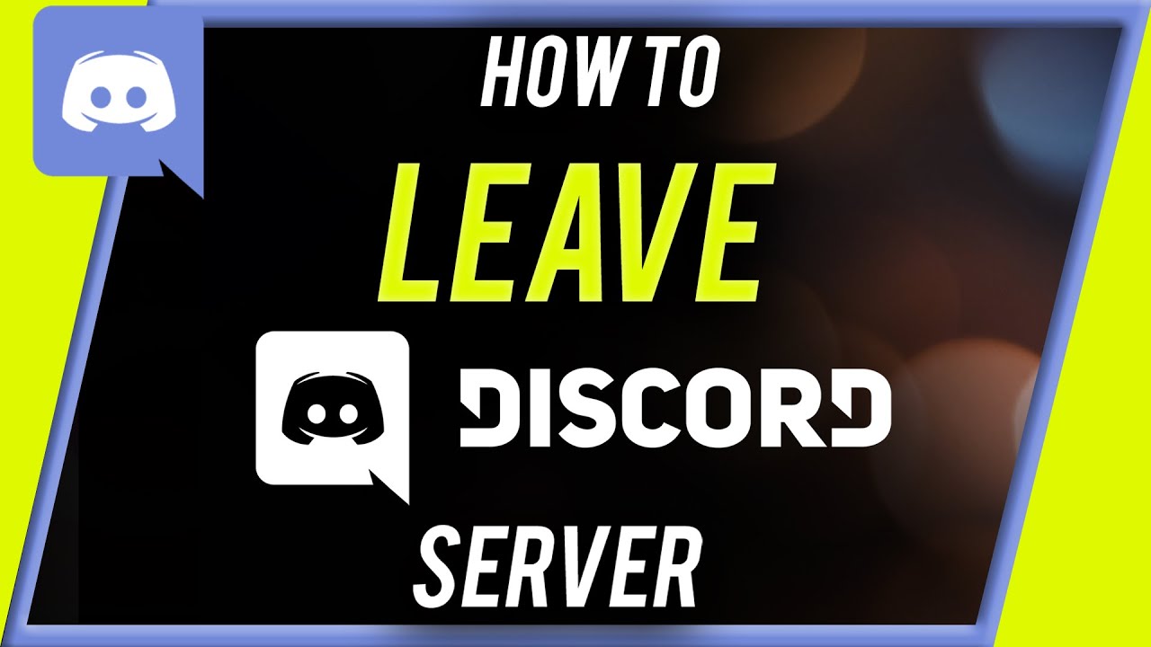 How to leave a Discord server?