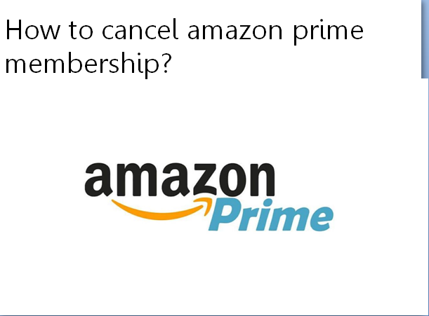 how to cancel amazon prime membership