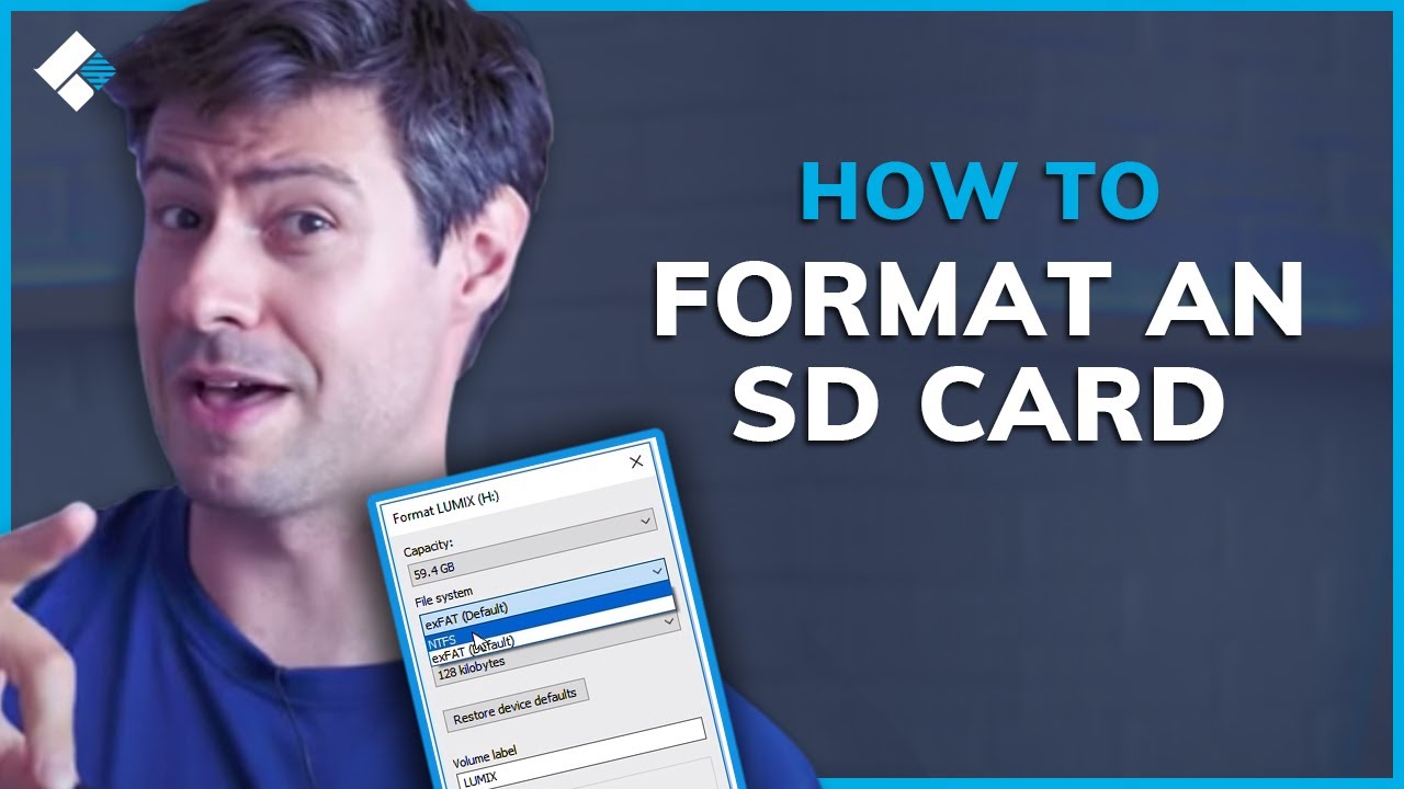 How to format an sd card
