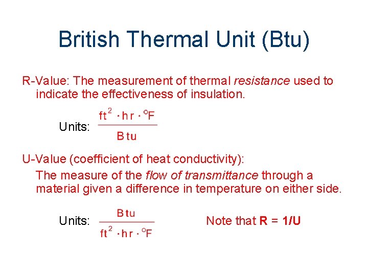 British thermal unit