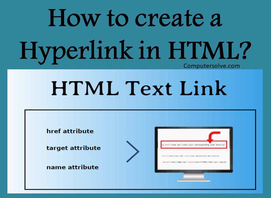 How to create a Hyperlink in HTML?