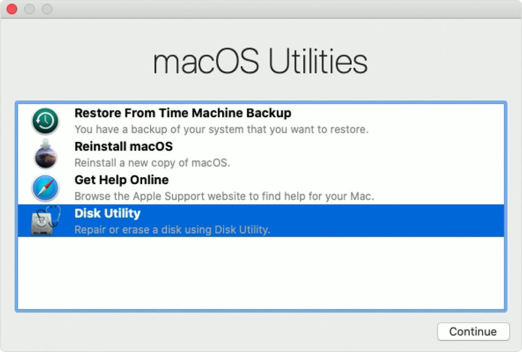 macbook air disk utility