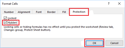 click the Protection tab