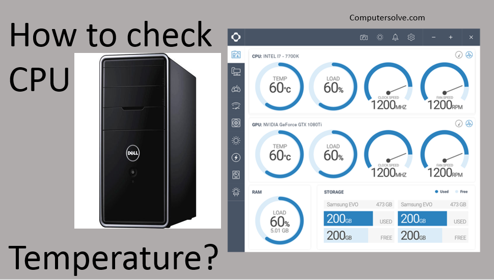 how to check cpu temperature