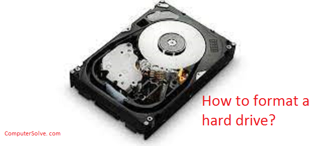 How to format a hard drive?